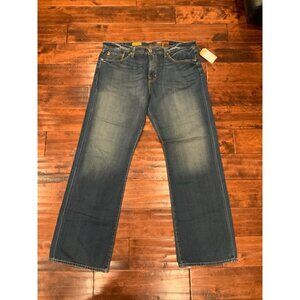 AG Adriano Goldschmied Mens Blue Hero Denim Straight Leg Jeans, Size 40